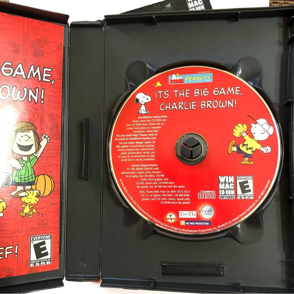 Vintage PEANUTS The Big Game PC CD
